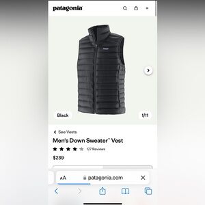 Patagonia Men’s Down Sweater Vest